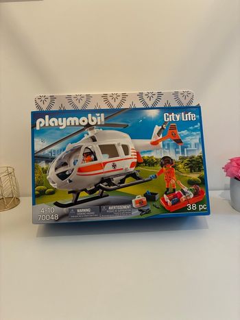 Playmobil city Life 70048 hélicoptère de secours