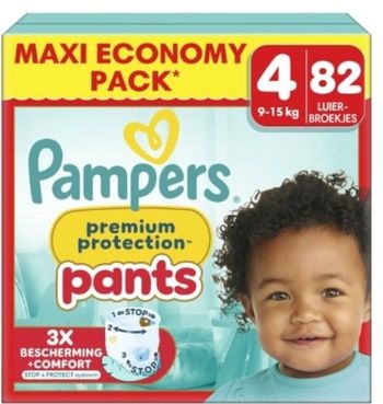 Lot de 82 Couches Pampers Premium Protection Pants  9-15kg kg  Taille  4  Neuf