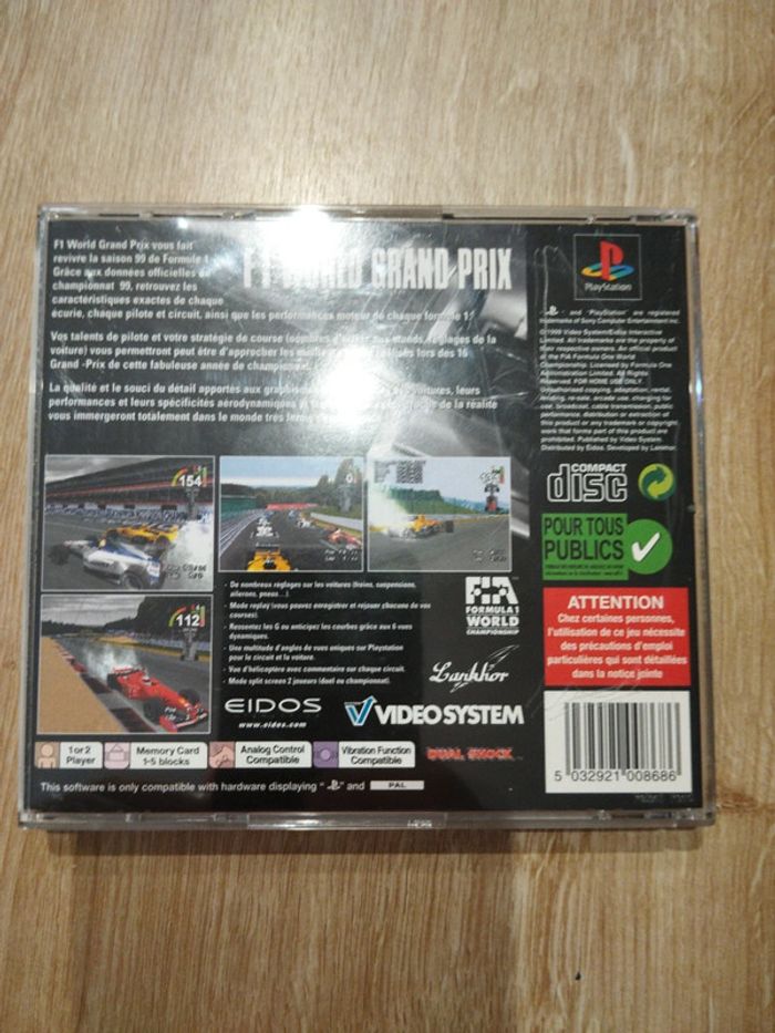 F1 world grand prix ps1 - photo numéro 2