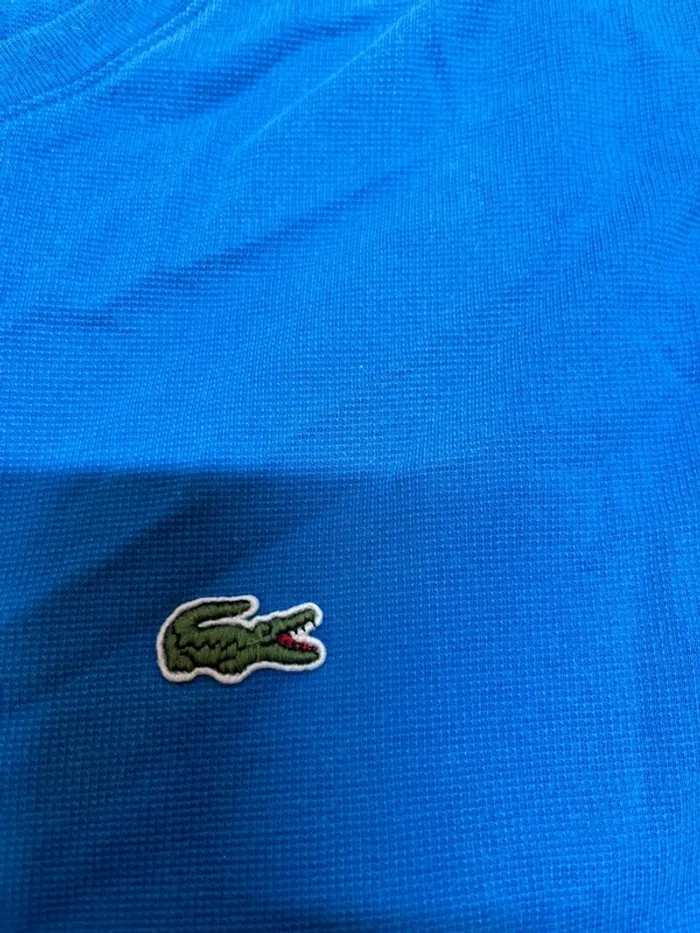 T-shirt Lacoste - couleur bleu - taille L - photo numéro 2