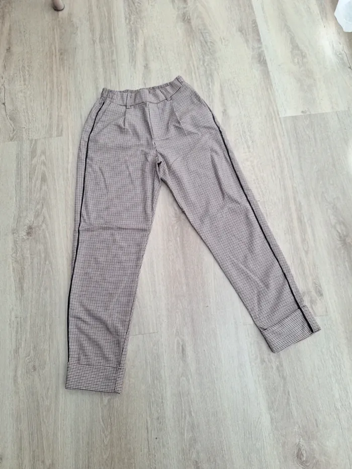 Pantalon à carreaux Bershka XS