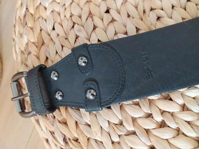 Grosse ceinture large noire Esprit taille S - photo numéro 4