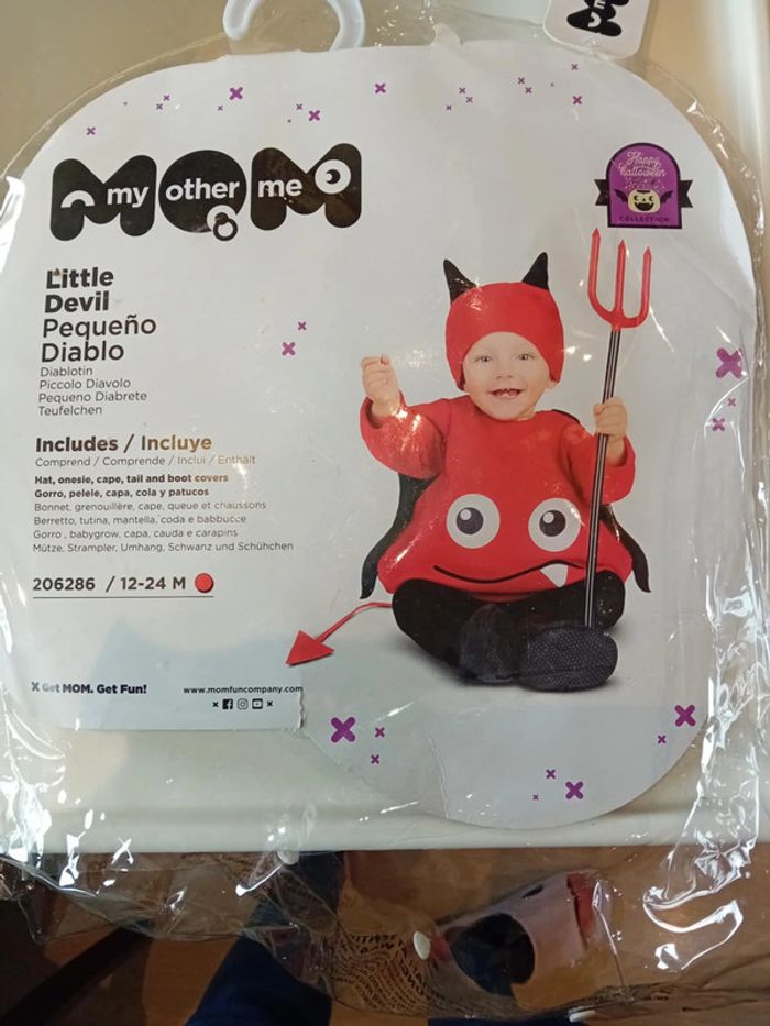Costume Little Devil avec fourche - photo numéro 3