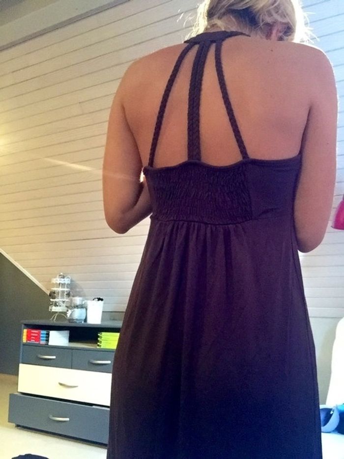 Robe longue brune La Redoute - photo numéro 3