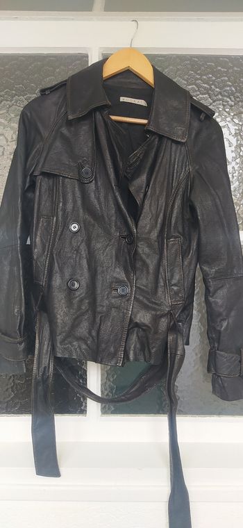 Veste en cuire vintage