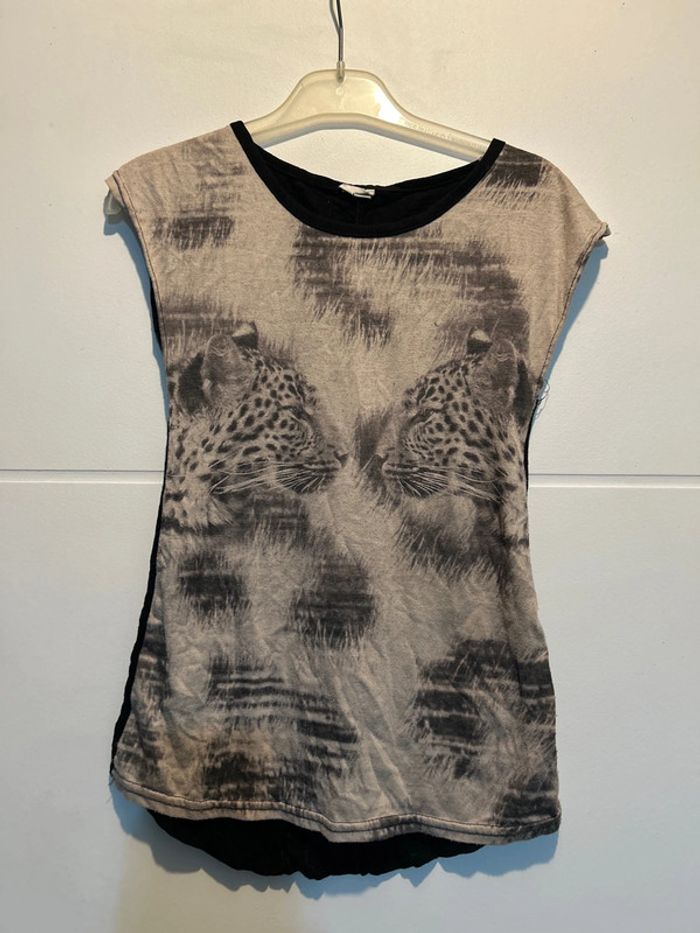 T-shirt léopard