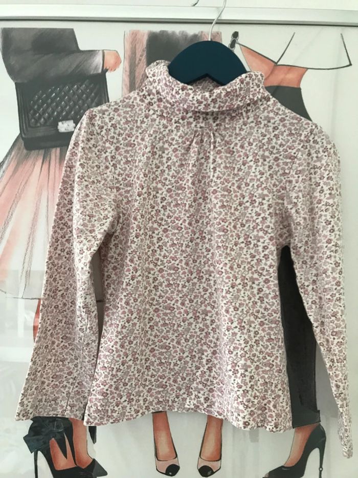 Top col roulé liberty 5 ans