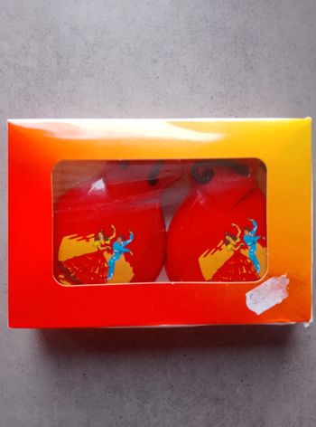Lot de 2 véritables castagnettes espagnols