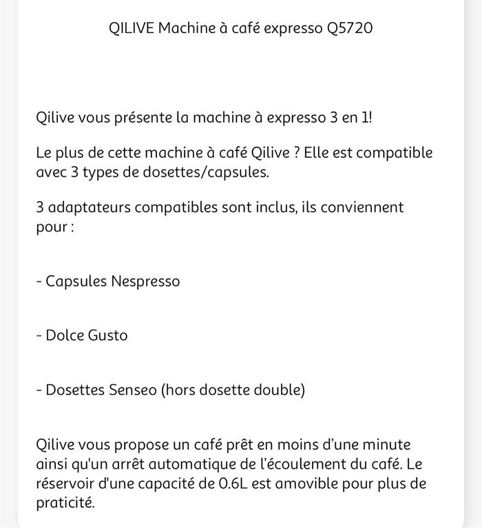Cafetière expresso 3 en 1 multicapsules - photo numéro 6