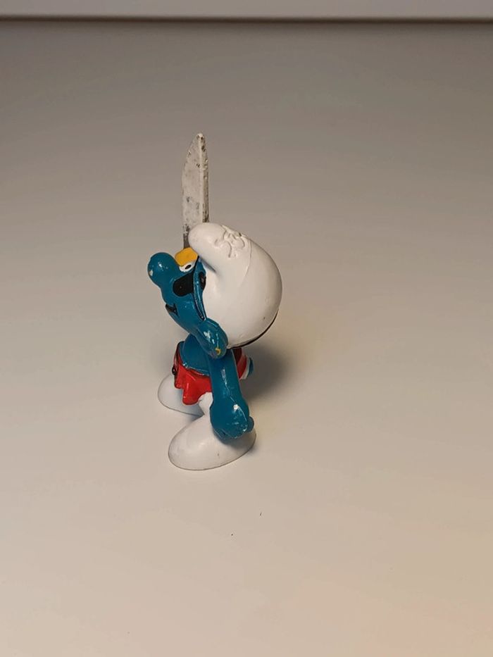 Figurine vintage Bully Schtroumpf pirate peyo W.germany - photo numéro 2