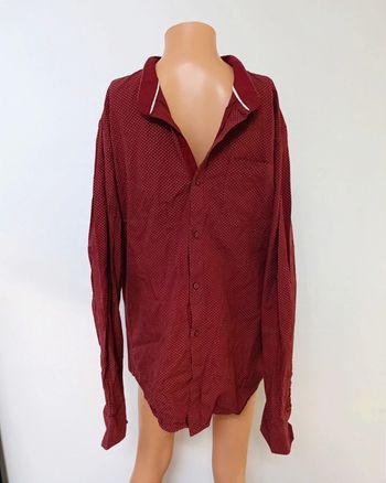 Chemise bordeaux à pois L