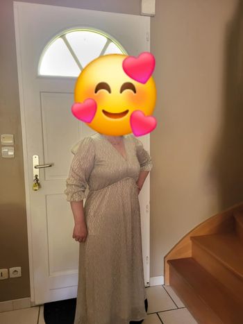 Robe de cérémonie dorée – Grain de Malice – Taille 40 💫