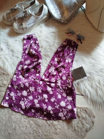 Croc top satiné chic LELIS