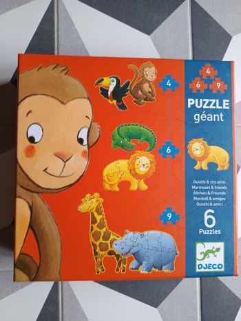 Puzzle géant Djeco Ouistiti et ses amis