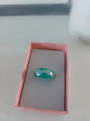 Bague holographic turquoise