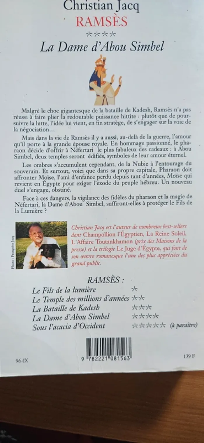 Lot livres Christian Jacq - photo numéro 8