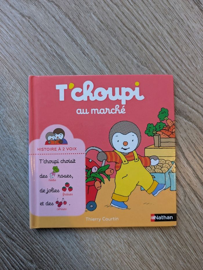 Livre T'choupi au marché très bon état