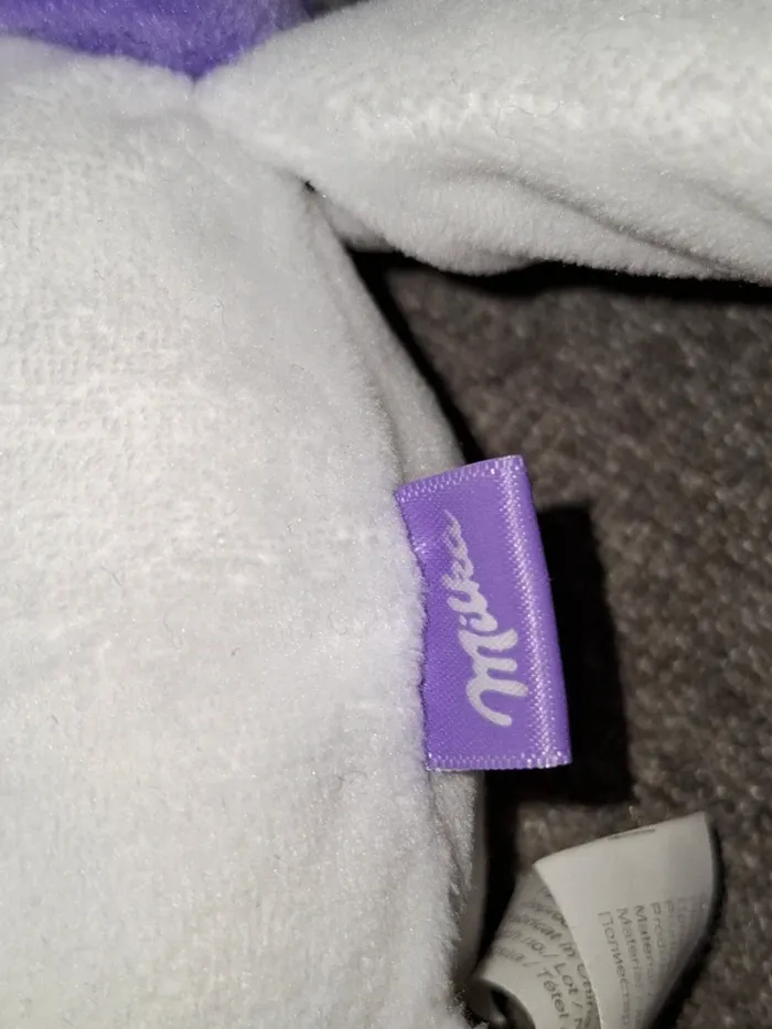 Peluche bonhomme de neige Milka - photo numéro 3