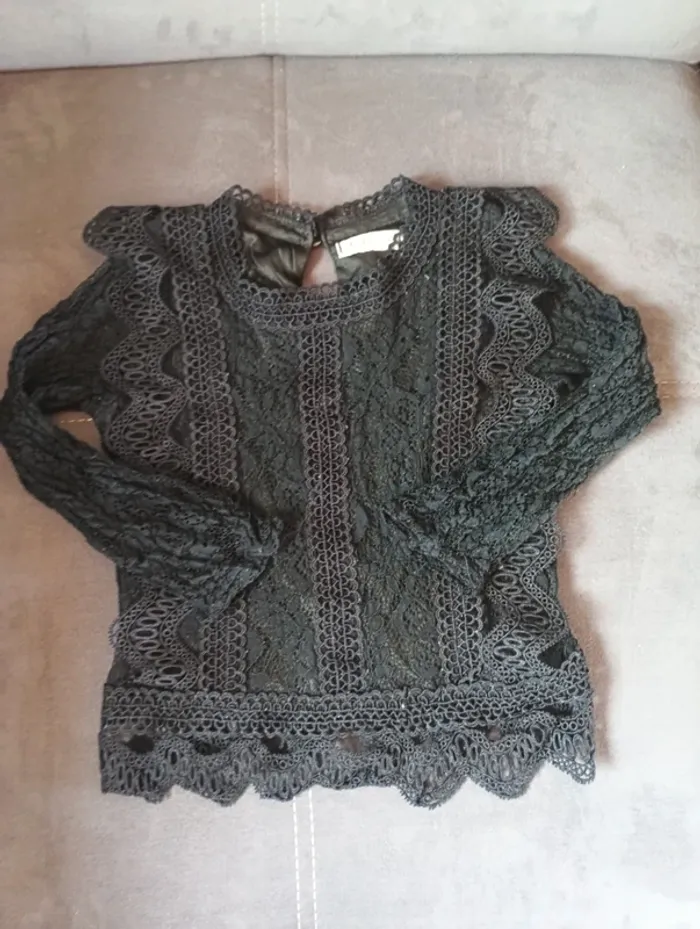 Chemise blouse tunique manches longues ajouré Fille 8 ans Kids Star