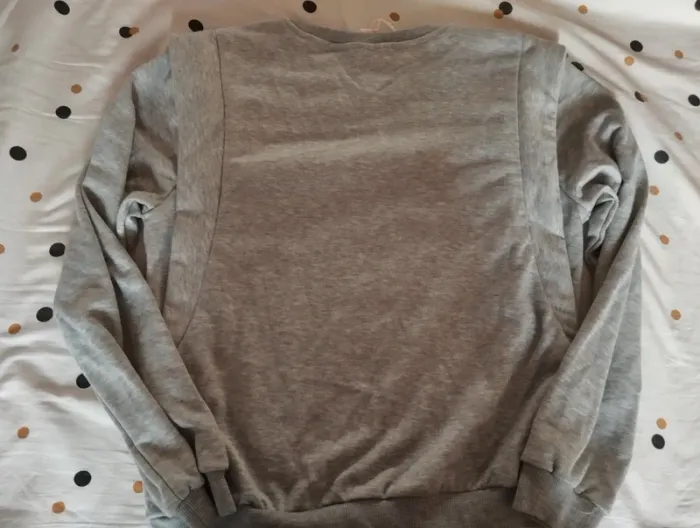 Sweat a message gris - photo numéro 4