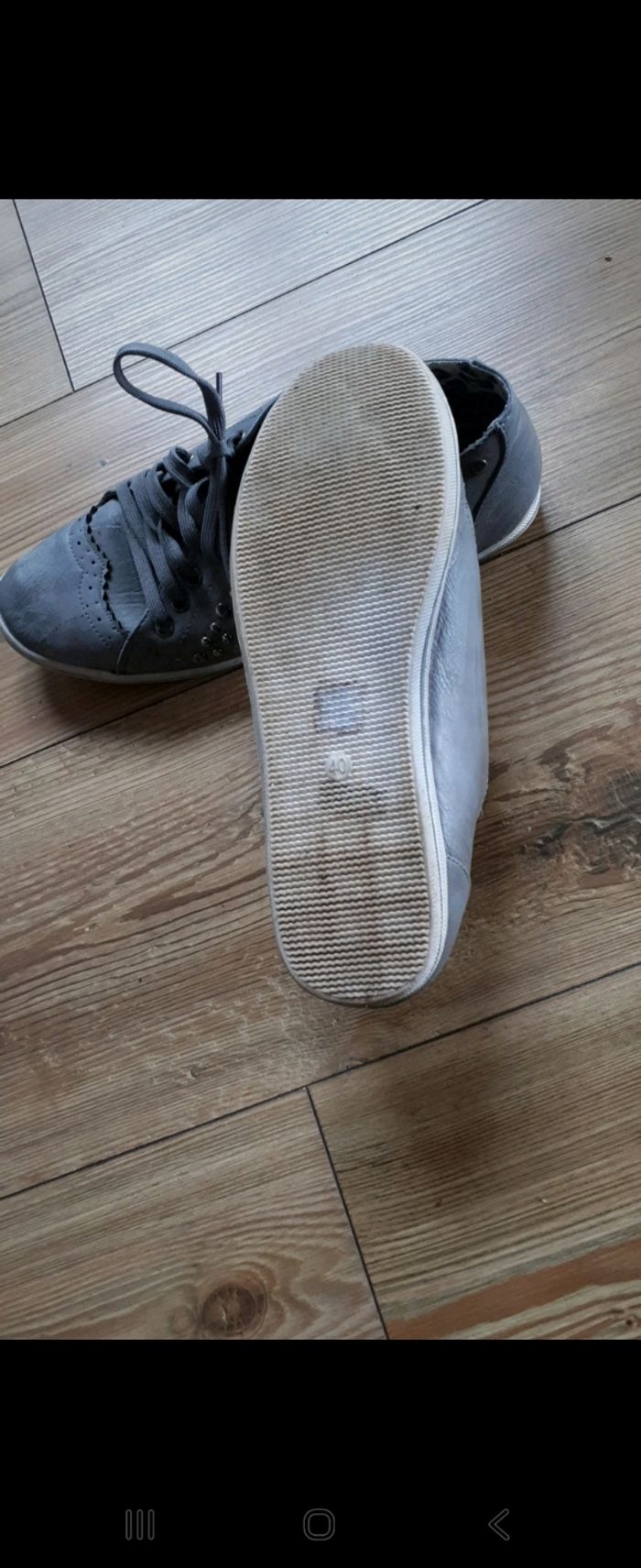 Baskets grises femme/fille - photo numéro 4