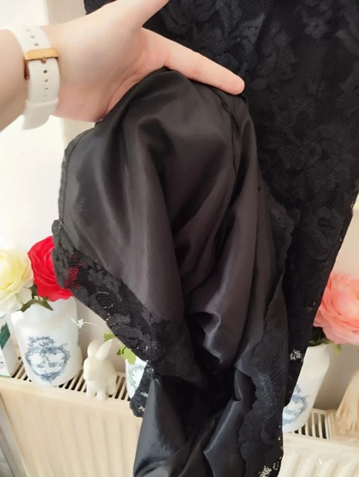 🖤Robe Dentelle Résille Fleurie T32/34 Caroll🖤 - photo numéro 14