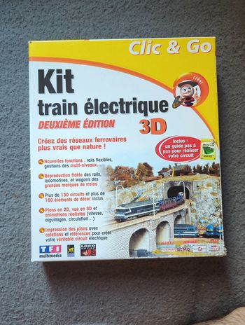 Kit train électrique deuxième édition 3D CIB jeux PC
