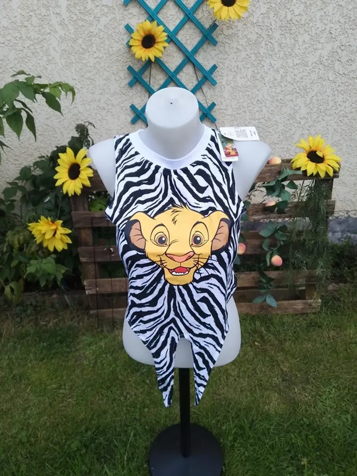 débardeur taille M -roi lion - Undiz - 100% coton - photo numéro 2