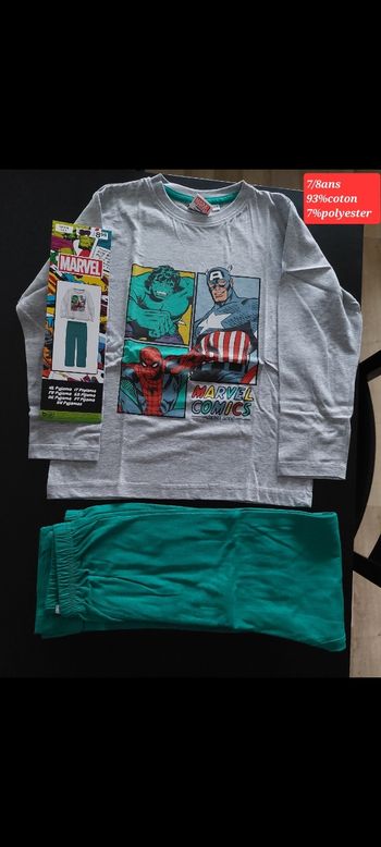 Pyjama Avenger garçon 7/8ans