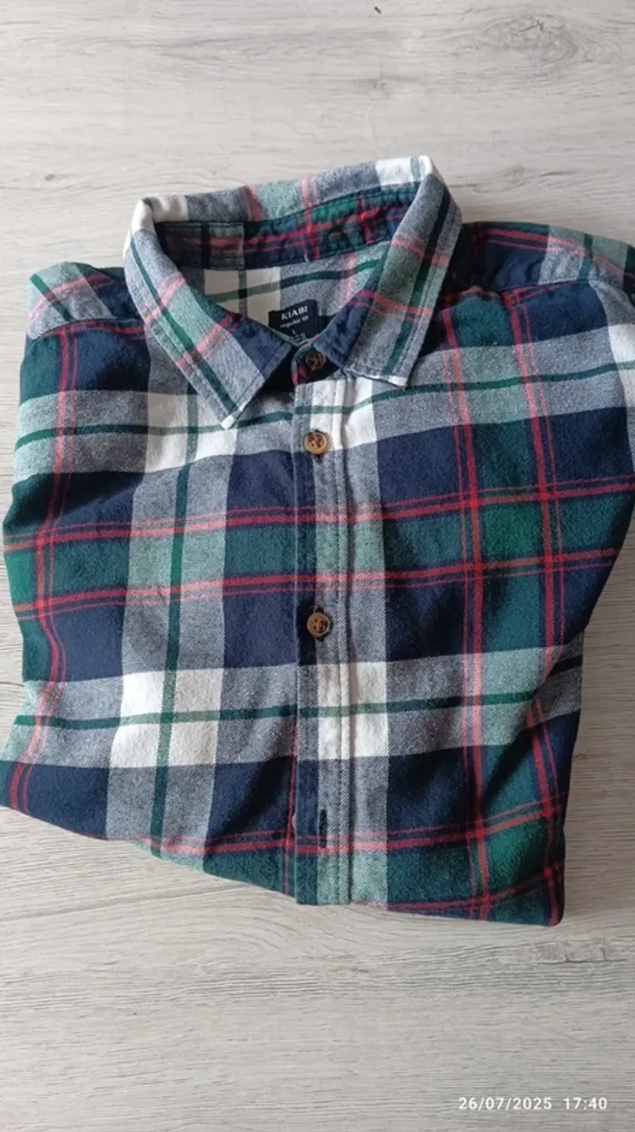 Chemise carreaux hiver
