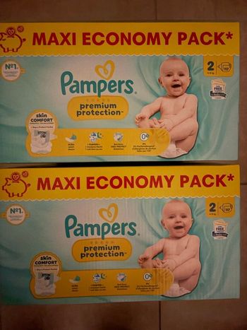 Couches Pampers Premium Protection Taille 2 Neuf