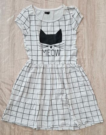 Robe fille kiabi - Motif chat - Taille 8 ans