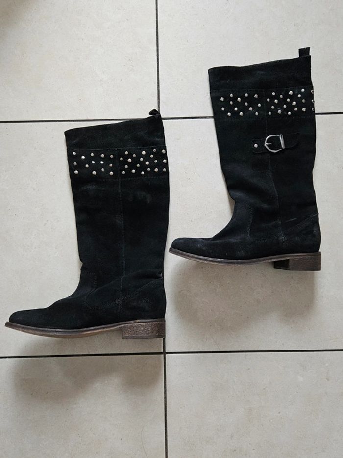 Bottes en daim souple André