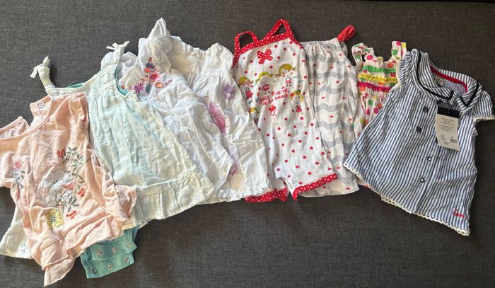Lot 30n vêtement bébé fille été 6 mois - photo numéro 2