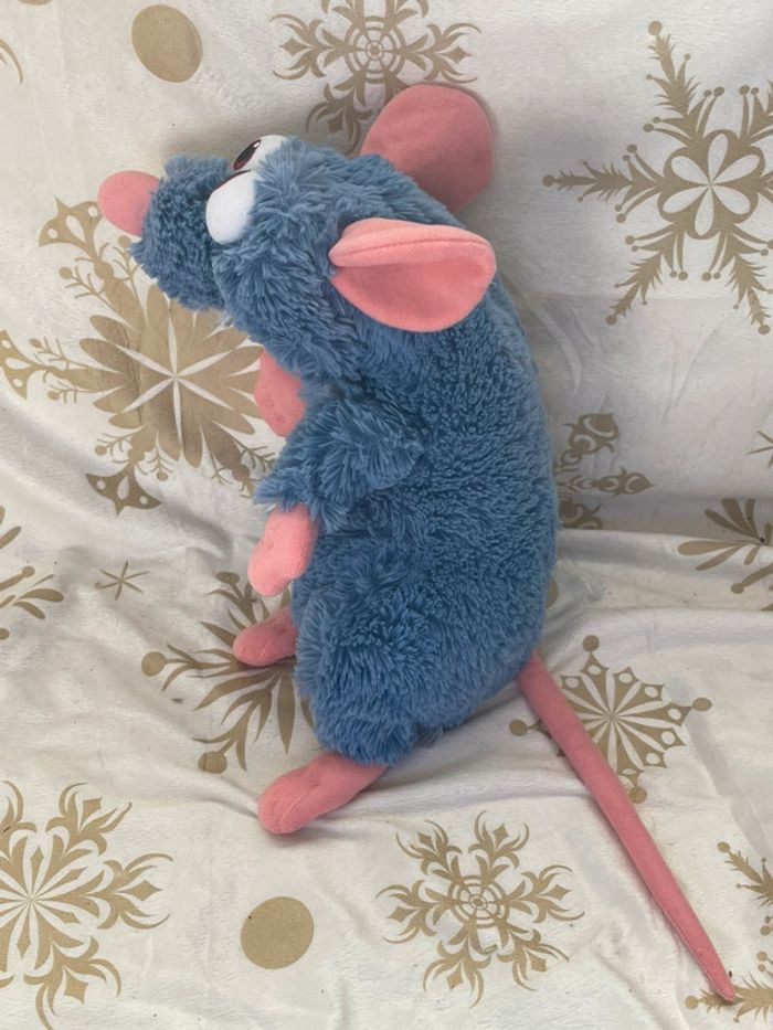 Peluche Rémy Ratatouille Disneyland Paris Disney rat gris bleu - photo numéro 4