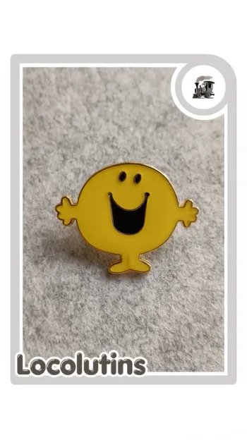 🚂 Pins Monsieur Heureux jaune