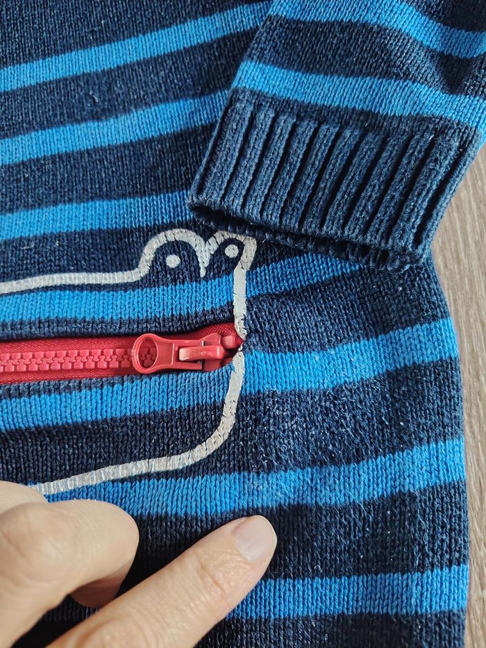 Lot de 2 pulls en coton 3 ans Vertbaudet tbe - photo numéro 7