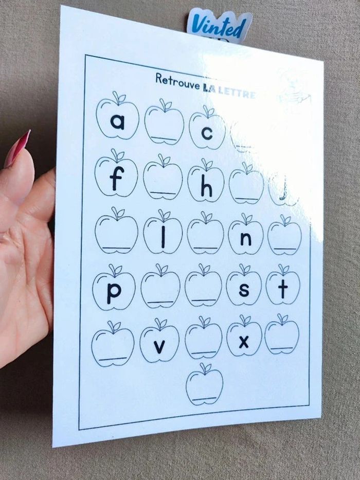 Trouver les lettres manquantes - photo numéro 2