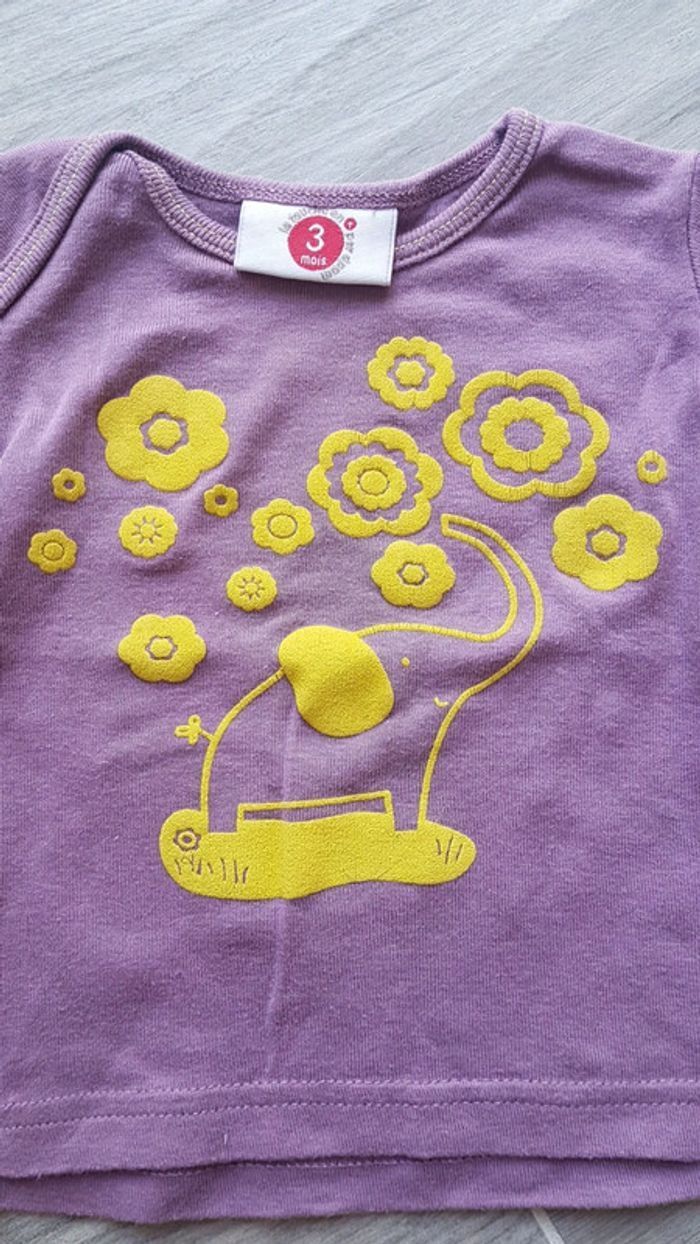 2 T-shirts manches longues 3 M TAO et DPAM - photo numéro 4