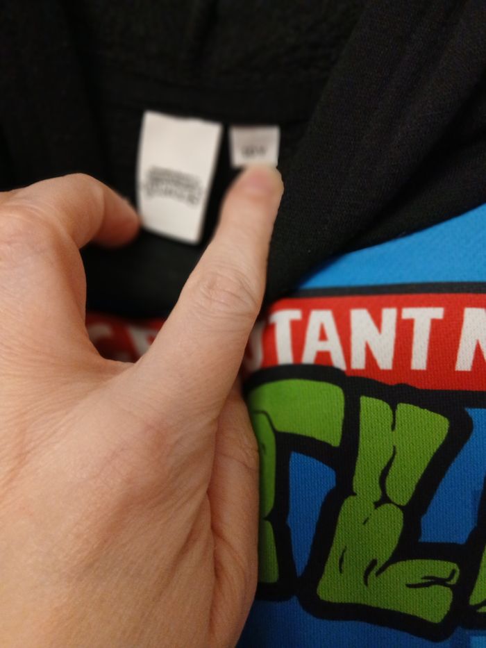 Sweat a capuche 10 ans tortue ninja - photo numéro 3