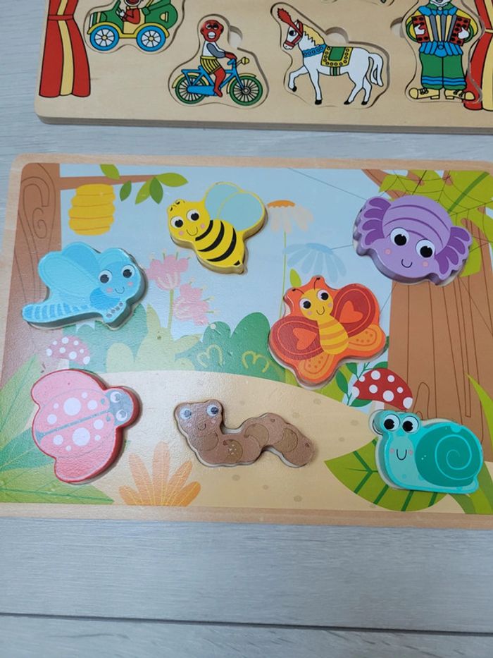 4 Puzzles bois différents types - photo numéro 2