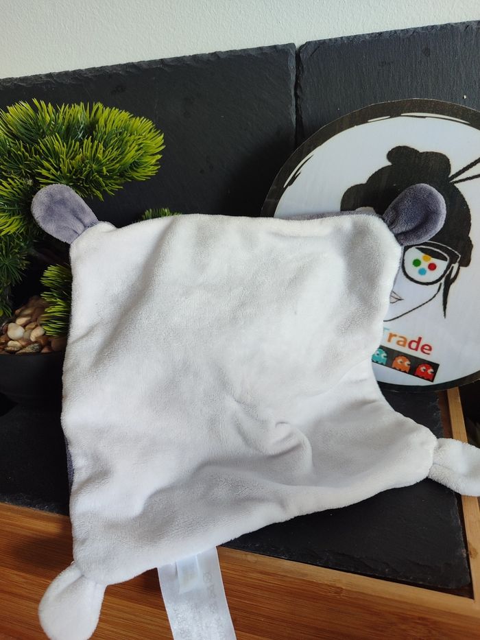 doudou écureuil blanc gris dreambee dreambaby plat marron DD003514 - photo numéro 2