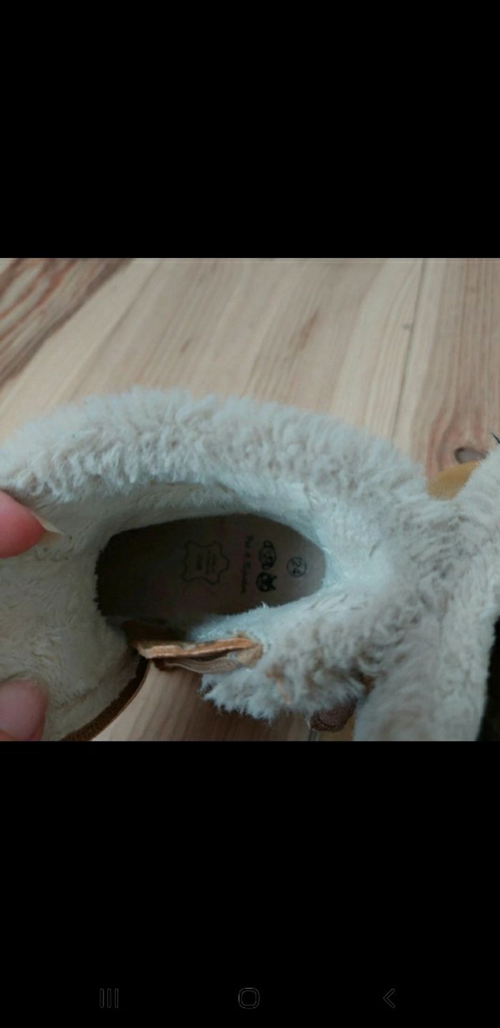 Bottines fourrés , cœur paillettes - photo numéro 5