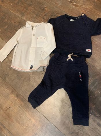 Ensemble IKKS jogging et chemise 6 mois