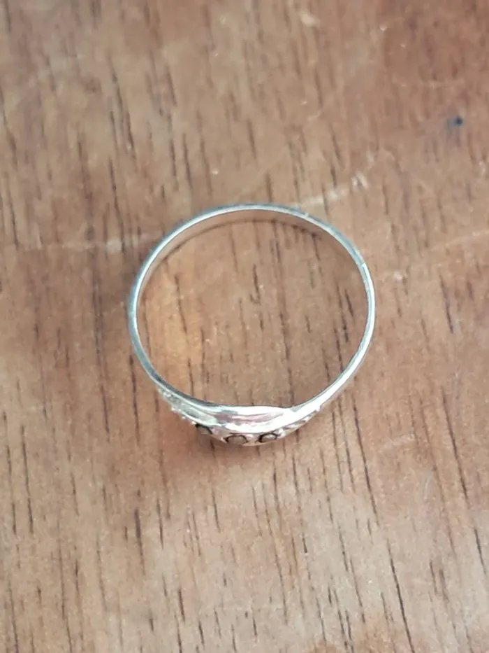 Petite bague délicate argent et marcassites - photo numéro 3