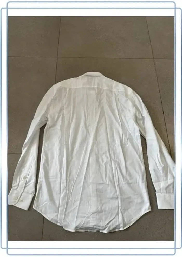 Chemise blanche Café coton, taille M, très bon état - photo numéro 3