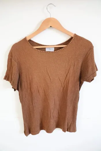 C41 t-shirt marron Caroll 44