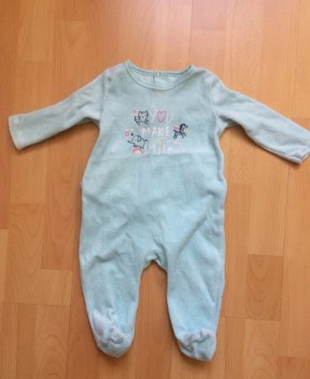Pyjama fin velours 6 mois