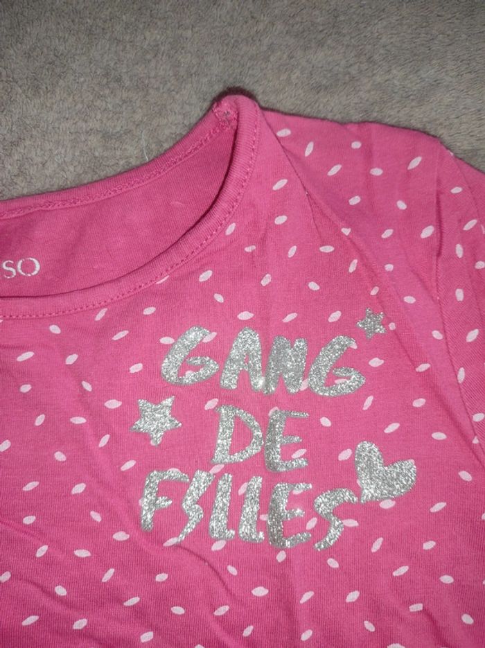 Tee-shirt manches longues fille 8 ans - photo numéro 2