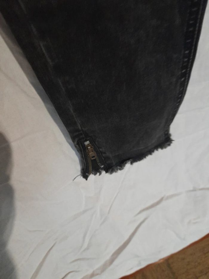 Jeans délavé skinny noir - photo numéro 5